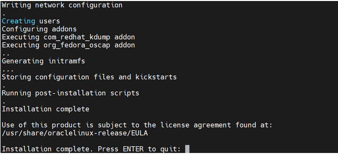 Writing network configuration