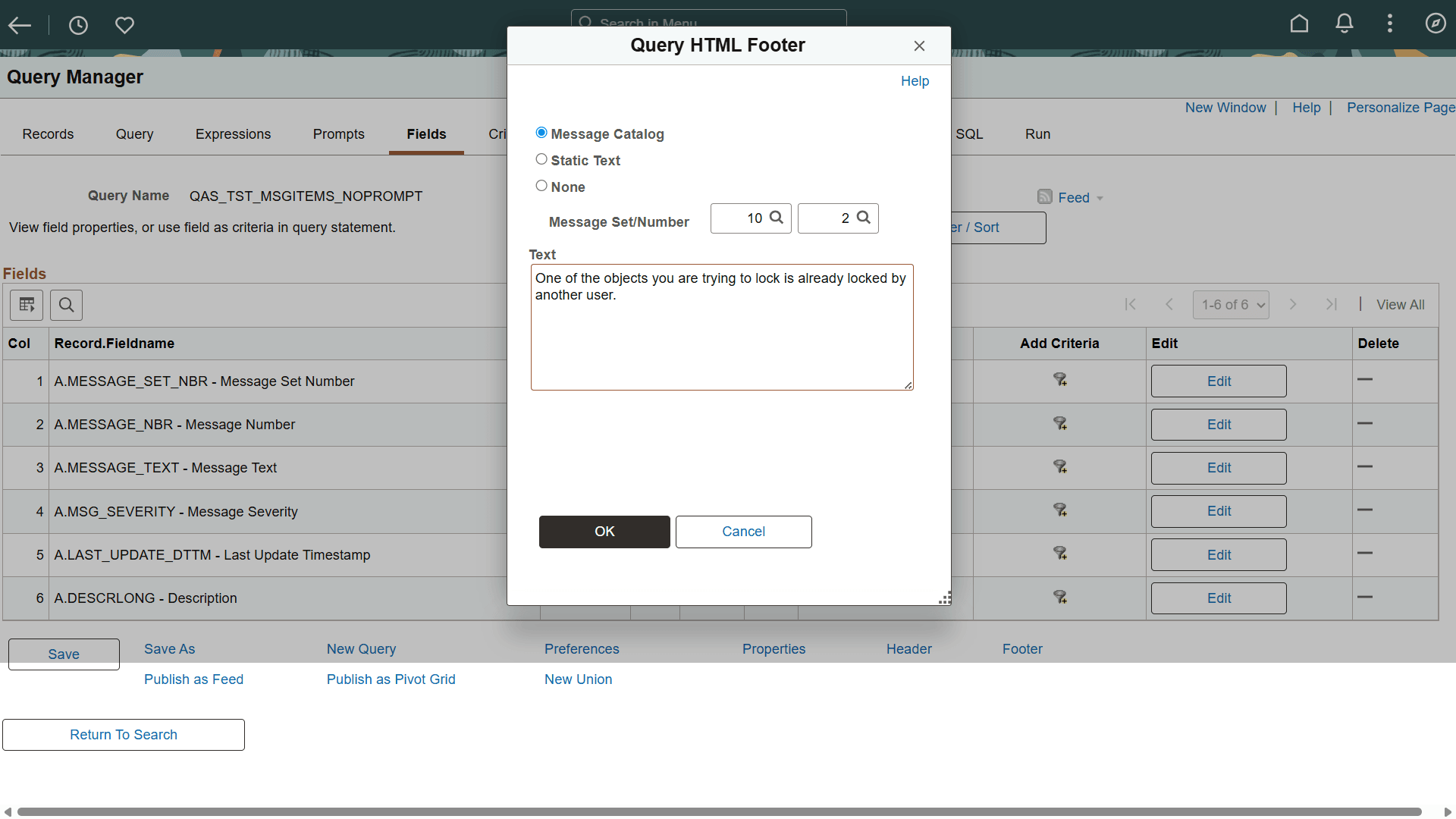 Footer page