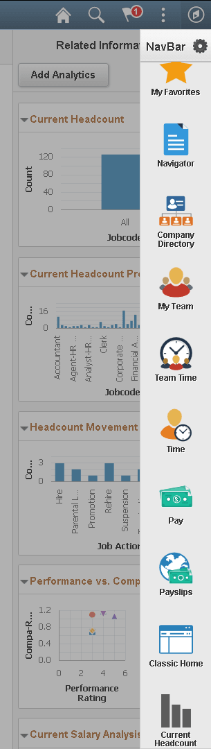 Analytics on the NavBar