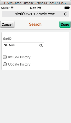 Search facet