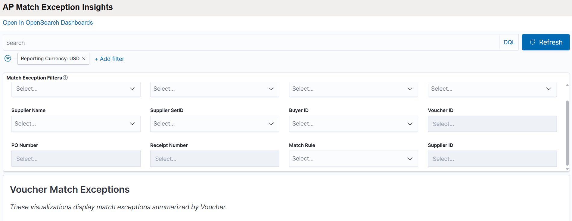 AP Match Exception Insights (1 of 6)