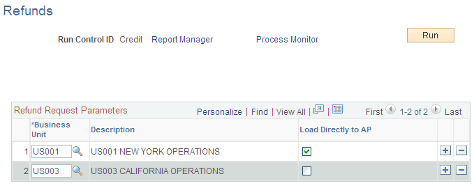 Refunds page