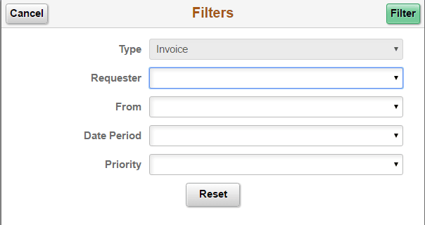 Filter page