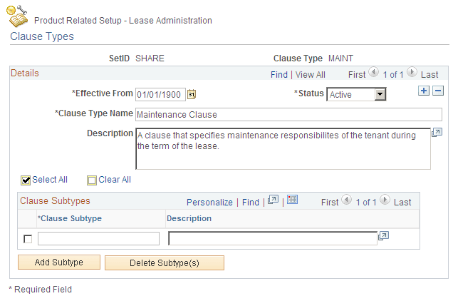 Clause Types page