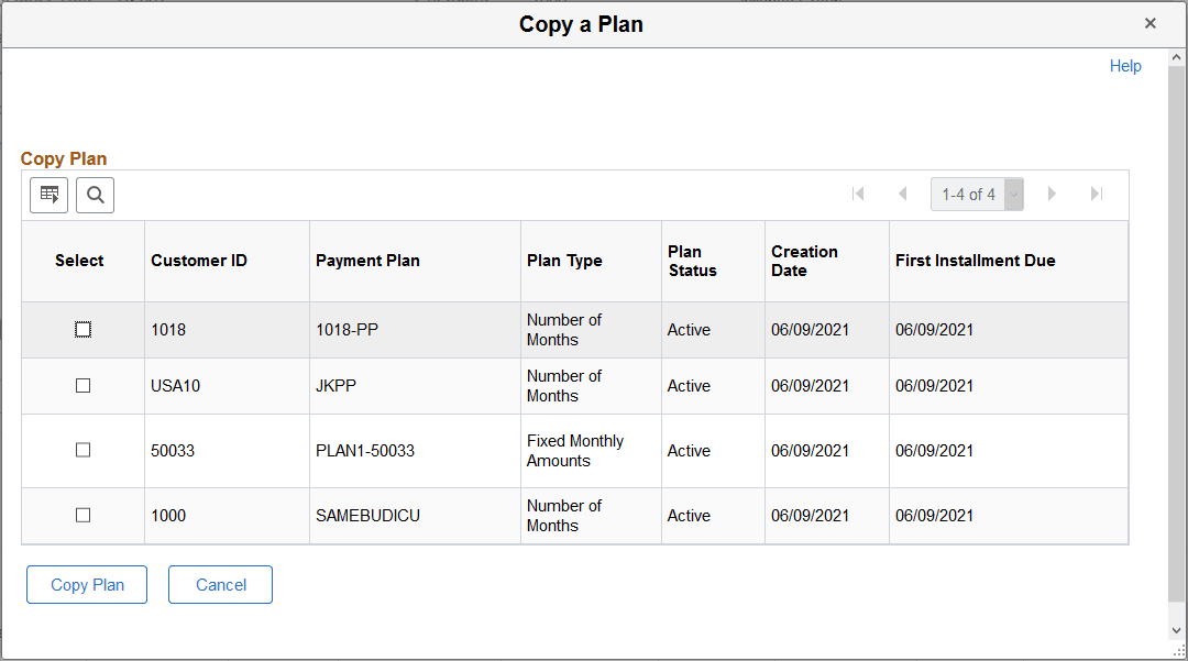 Copy a Plan page