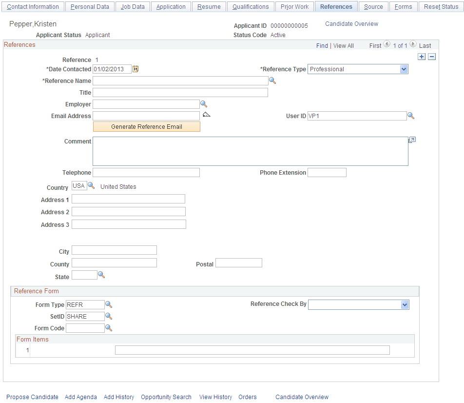 References page