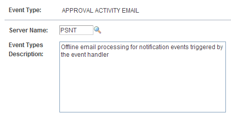 Event Type page