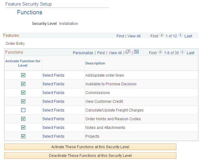 Functions page