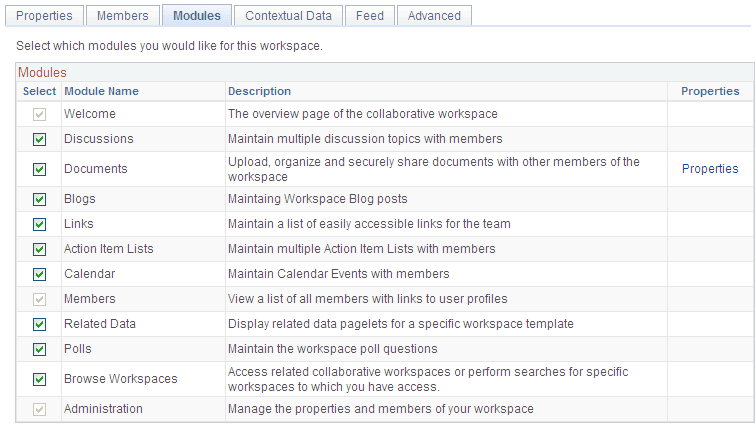 Module Details page