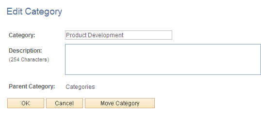 Edit Category page