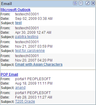 Email pagelet