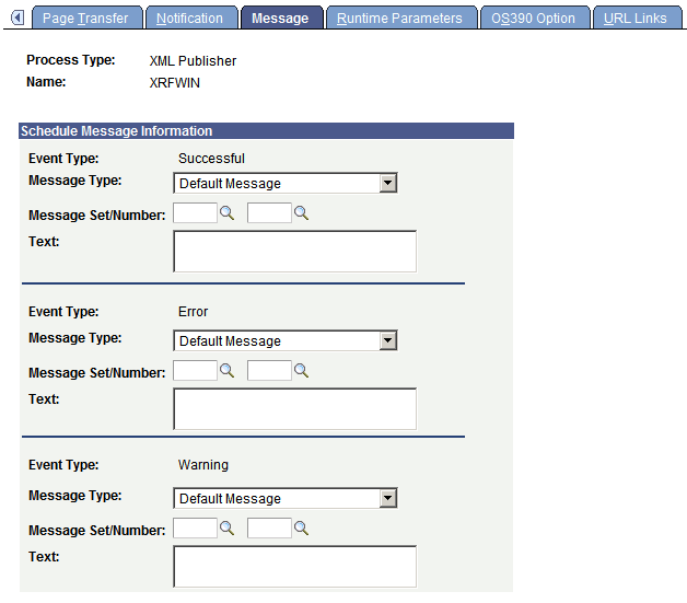 Message page