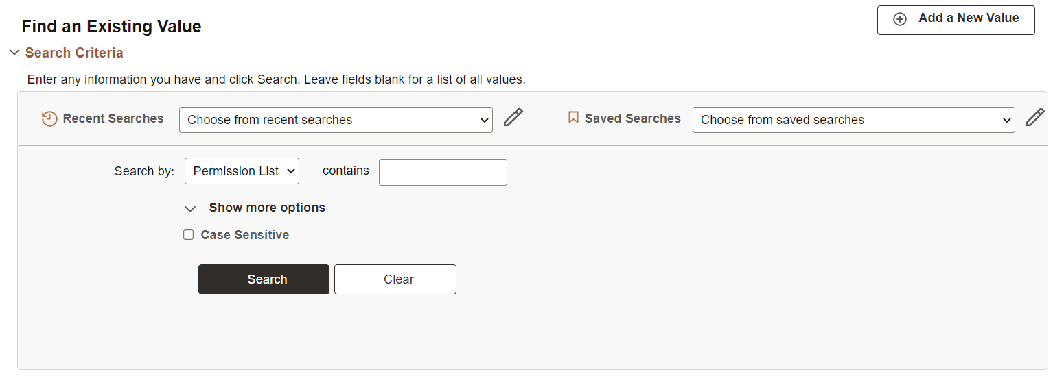 Delivered classic search page