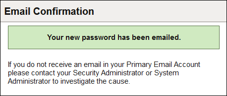 Email Confirmation page