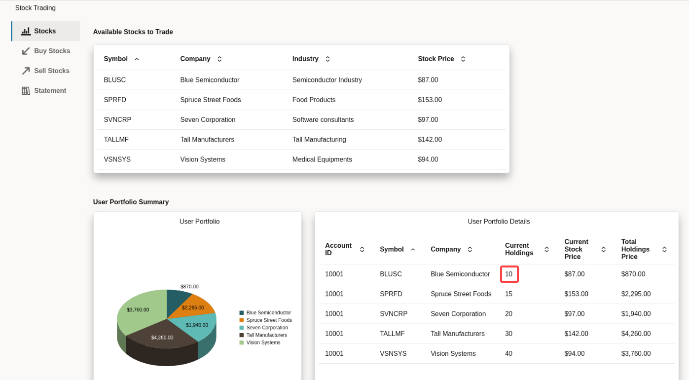 株式取引ページ 株式取引ページ