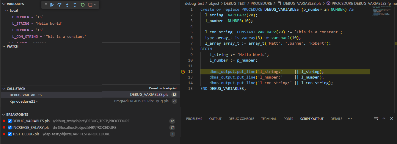 ブレークポイント一時停止 ブレークポイント一時停止