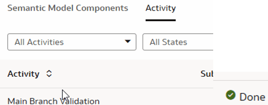 完了状態を表示するメイン・ブランチの検証 完了状態を表示するメイン・ブランチの検証