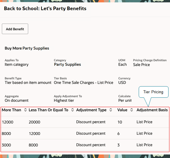 階層割引を追加できます