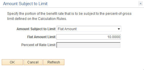 Amount Subject to Limit page