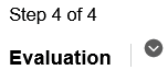 Step drop-down list (Evaluation)