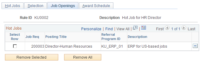 Hot Jobs - Job Openings page