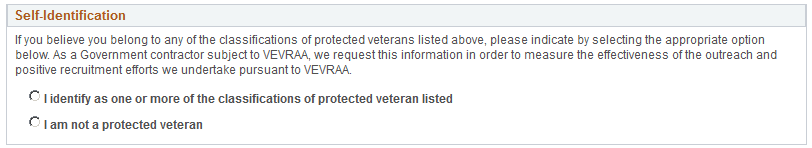 Veteran page - simplified version
