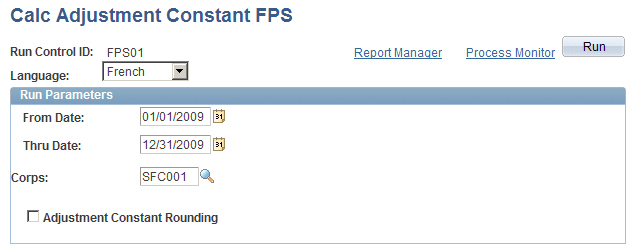 Calc Adjustment Constant FPS page
