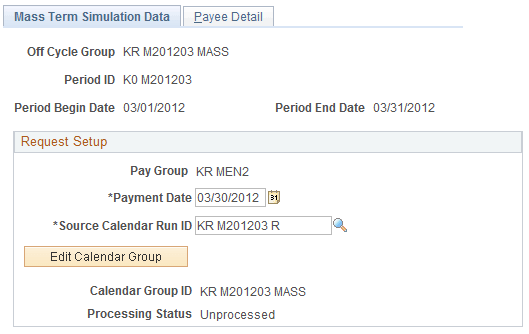 Mass Term Simulation Data page