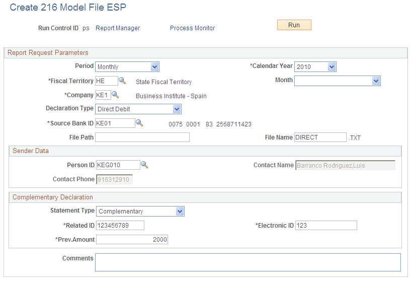 Create 216 Model File ESP page