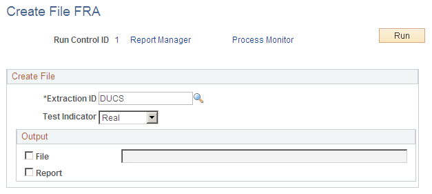 Create File FRA page
