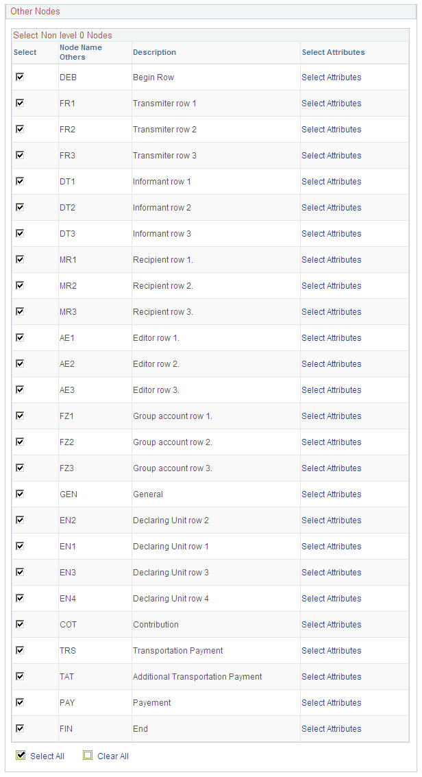 Run Extraction FRA page (2 of 2)