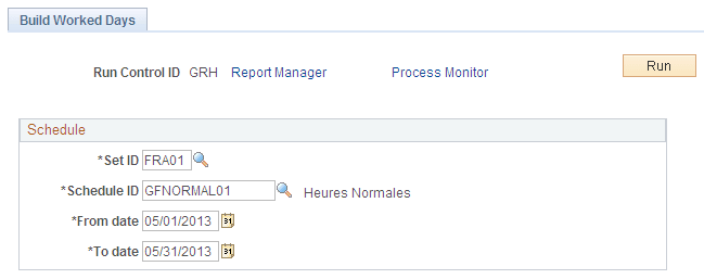 Build Worked Days page
