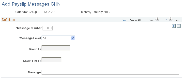 Add Payslip Messages CHN page