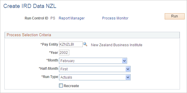 Create IRD Data NZL page