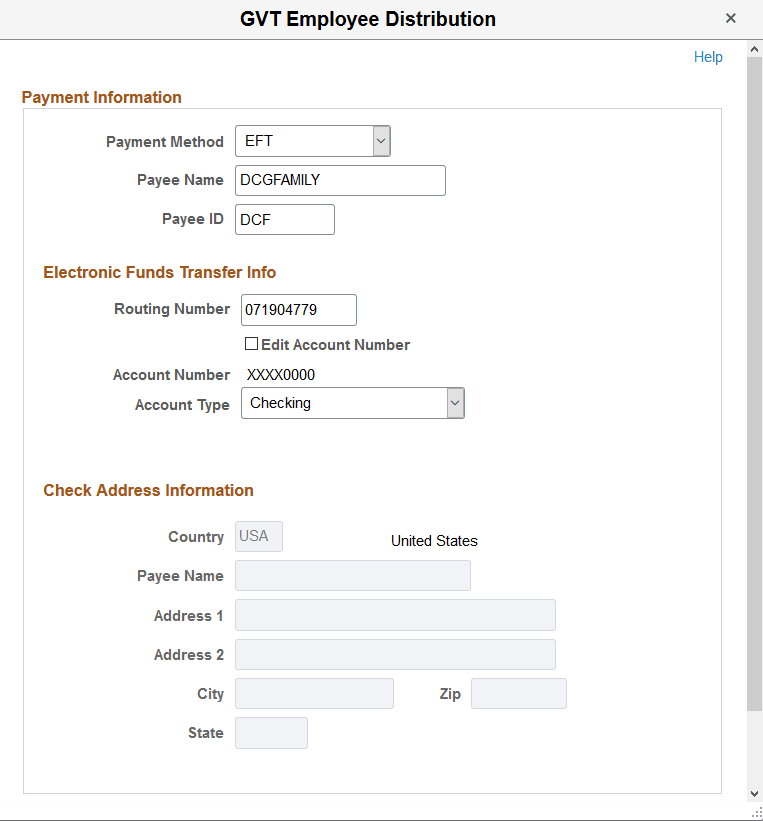 GVT Employee Distribution page