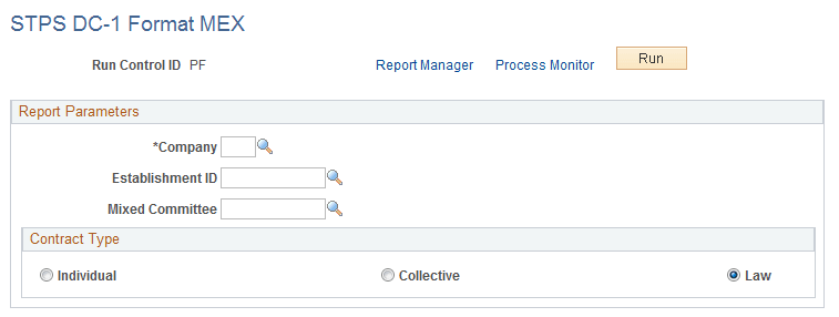 STPS DC-1 Format MEX page