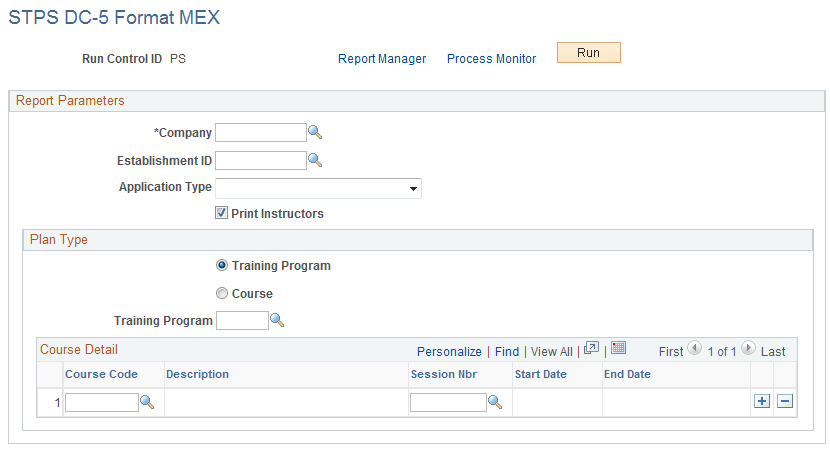 STPS DC-5 Format MEX page