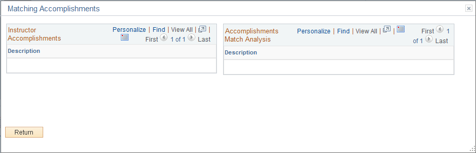 Matching Accomplishments page