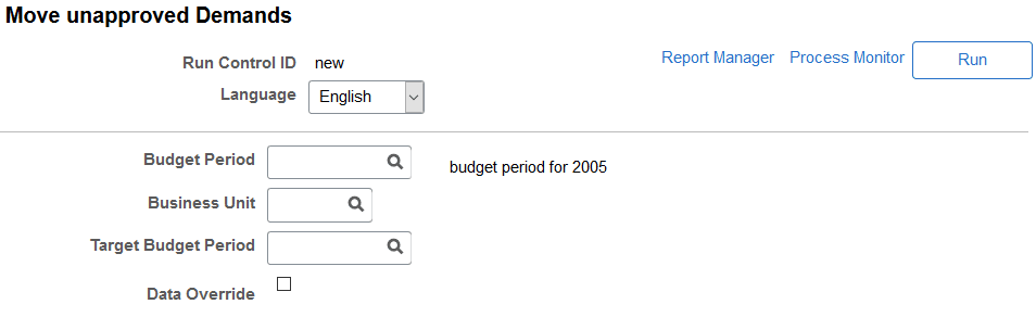 Move unapproved Demands page