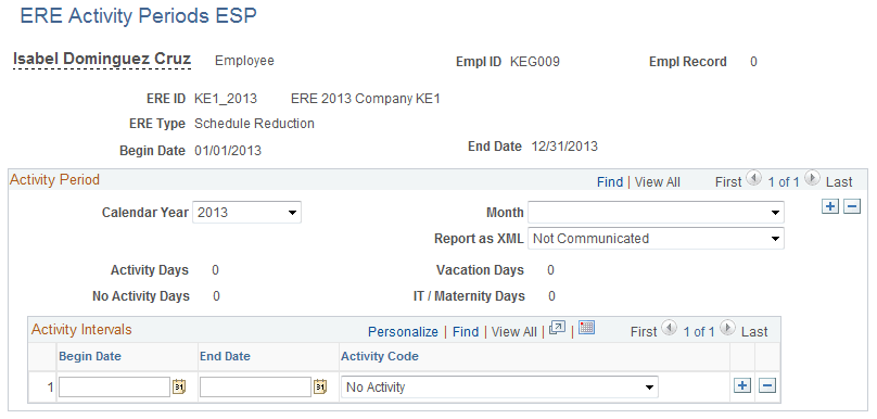 ERE Activity Periods ESP page