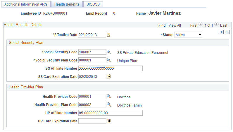 Health Benefits page