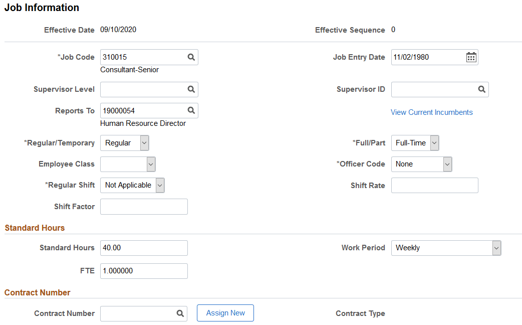 (Fluid) Job Information page (1 of 4)