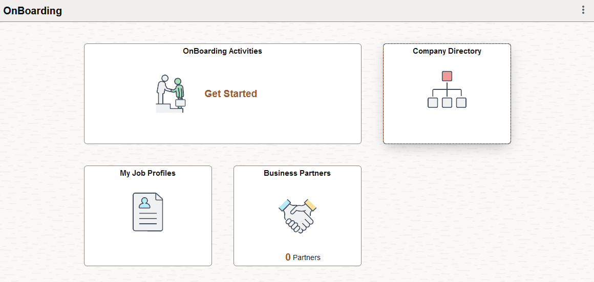 OnBoarding dashboard