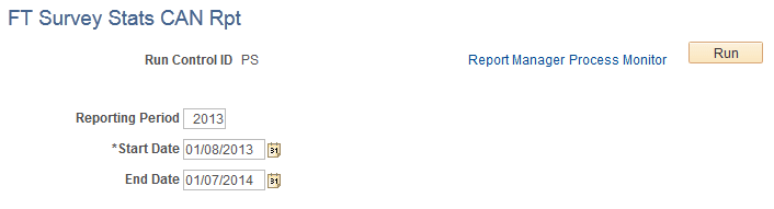 FT Survey Stats CAN Rpt page