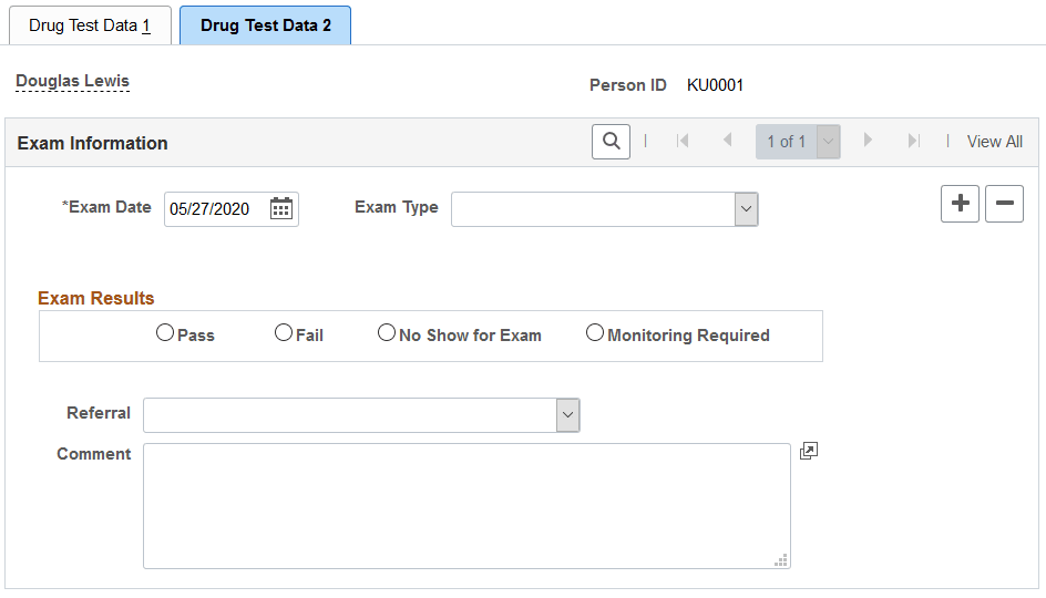 Drug Test Data 2 page