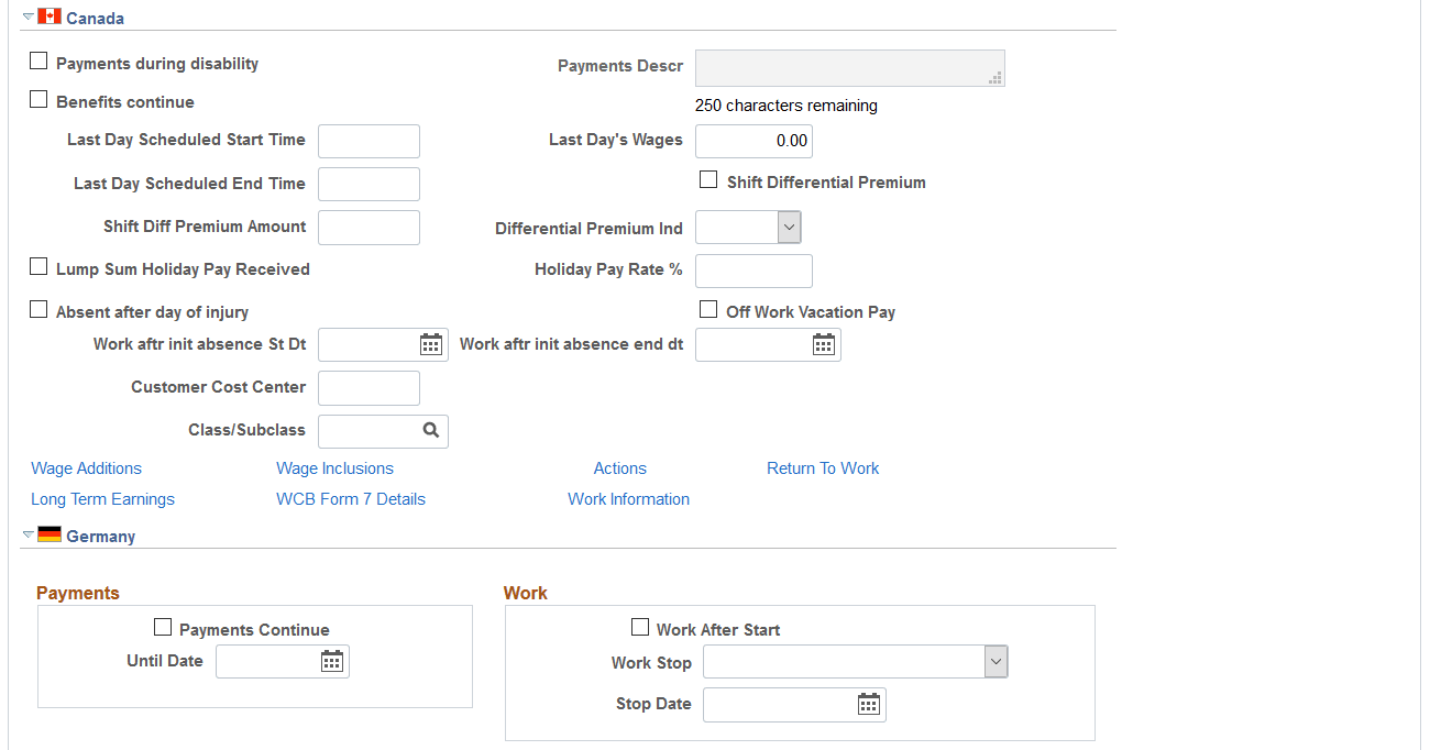 Injury Details - Work-Related page (2 of 3)