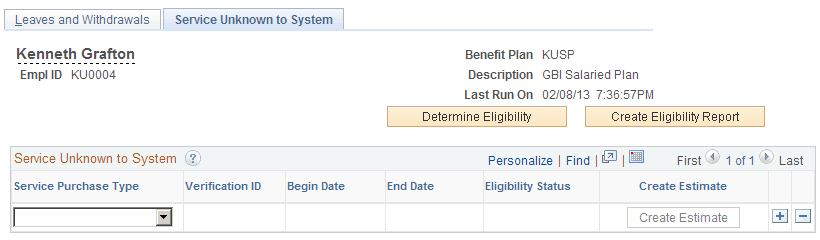 Service Unknown to System page
