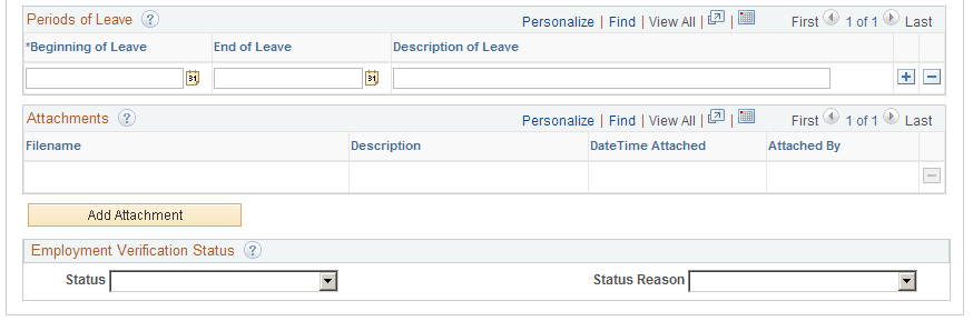 Verify Employment History page (2 of 2)