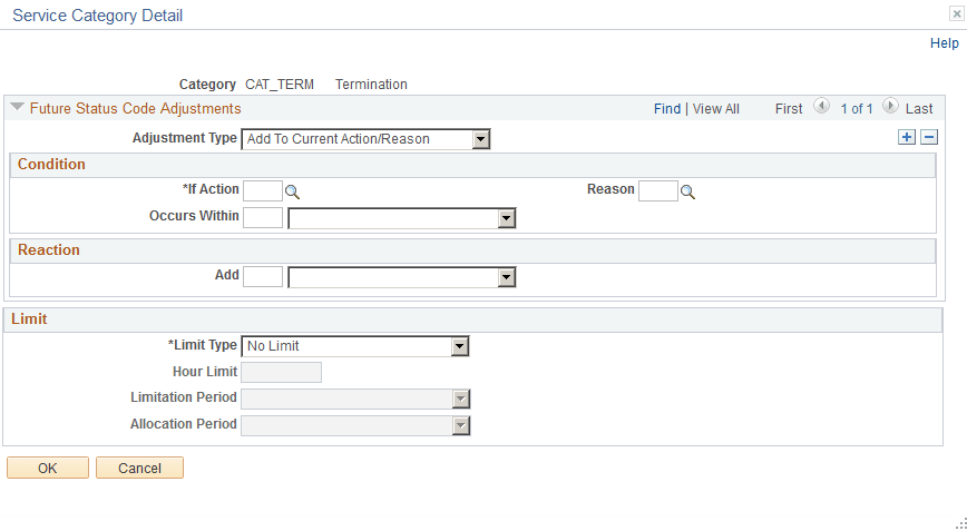 Service-Hours Counting - Service Category Detail page