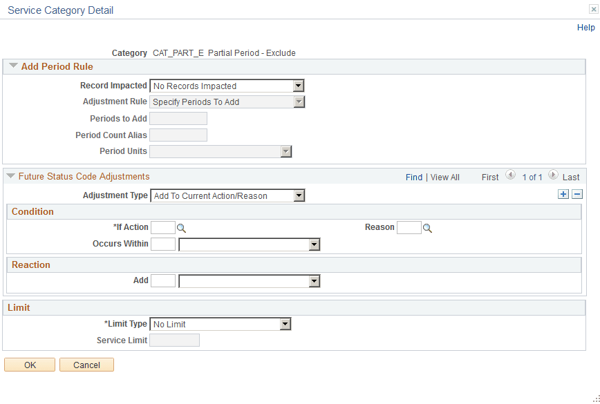 Service Category Detail page